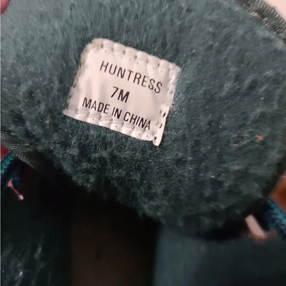 Huntress Green Duck Boots Size 7 - Picture 3 of 3